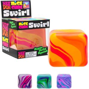 NeeDoh Nice Cube Swirl ?C Solid Squish ?C Assorted